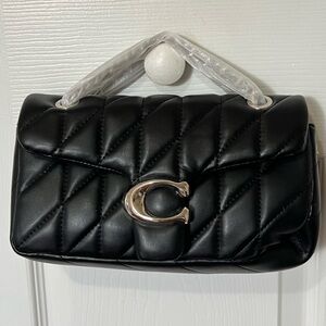 Black Quilted Leather Handbag